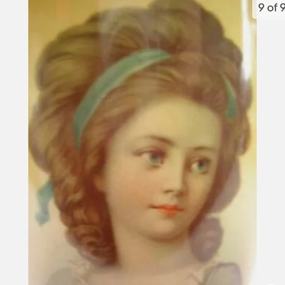 Antique, Royal 417, Large, 12.5in H x 4.5in Whiteware Cameo Portrait Art Pottery